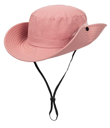 Image of Womens Foldable Wide-Brim UV-Protection Sun-Hat with Ponytail Hole