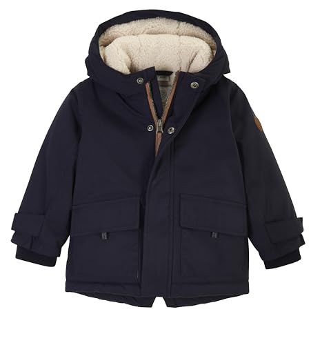 first instinct by killtec Bambini Parka funzionale/giacca outdoor con cappuccio FIOW 7 MNS PRK, dunkelnavy, 110/116, 42118-000