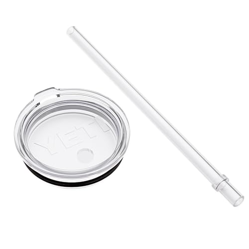 YETI Rambler - Tapa con pajita, color blanco, 591 ml