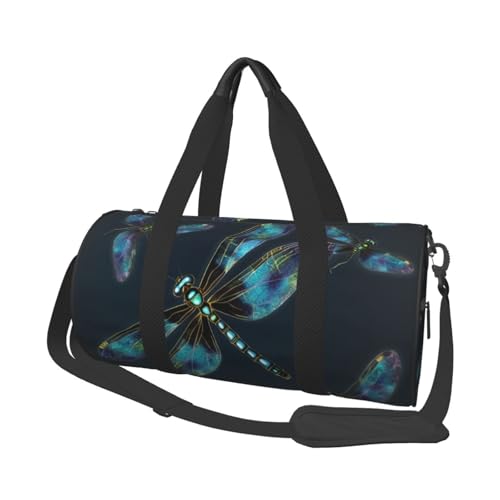 Travel Bag For Women,Dragonfly Print Personal Item Duffle Bags,Weekend Travel Duffel Tote Bag,Travel Sport Gym Bag For Men,Airplane Travel Essentials For Flying - Main Image