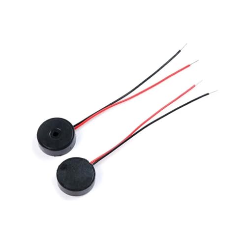 eufeifeiegds 20 pezzi Buzzer passivo 1325 1404 1704 piezoelettrici 13 x 2.5 mm 14 x 14 mm 17 x 4 mm Altoparlante di allarme CA con cavo fai da te17x4MM 5pcs