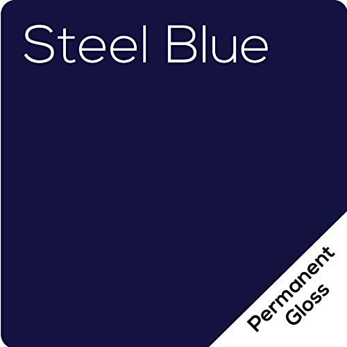 (10 Sheets) Oracal 651 Steel Blue Adhesive Craft Vinyl For Cricut, Silhouette, Cameo, Craft Cutters, Printers, And Decals - 12" X 12" - Gloss Finish - Outdoor And Permanent #TOP3