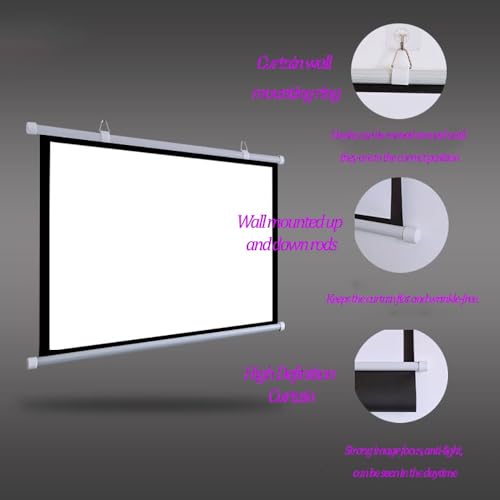 Pantalla Manual de Proyector 72 pulgadas 16:9 miniatura 3
