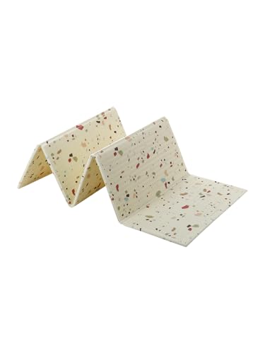 VERTBAUDETGroße faltbare Spielmatte mit Reliefprägung, Schaumstoffweiß...