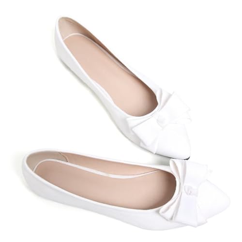 Image of SAILING LU Women's Bow-Knot Pointed Toe Ballet Flats