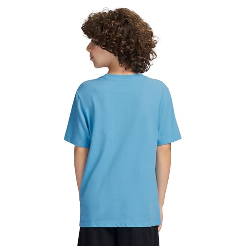 Image of Messi Boys' Lifestyle Short Sleeve T-Shirt, Slim-fit Graphic Tee, Cotton Blend Fabric