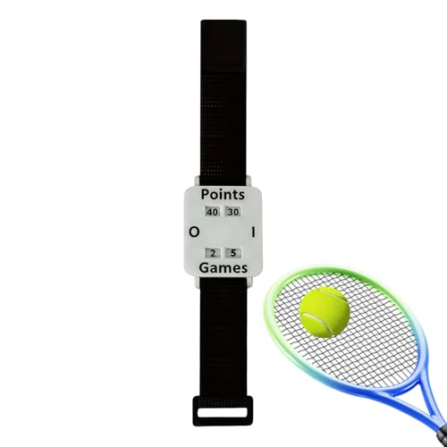 Lunaobrik Tennis Score Keeper – Wrist Strap Point Counter, Recording Scoreboard Sports Wristband, Match Game Trackers Adults Men Women | Quick Reset Easy View, Outdoor Court Park Training Practice
