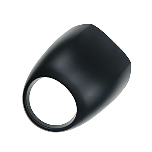 Visiera per cupolino carenatura nera 5 3/4" con ritaglio per Harley Sportster Dyna FX XL dal 1973 in poi/Dyna 95-05/82-94 FXR FXRS Model (Nero opaco)