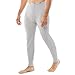 Indera Men's Heavyweight Cotton Waffle Long Johns Thermal Underwear Bottom, Heather Grey, Large