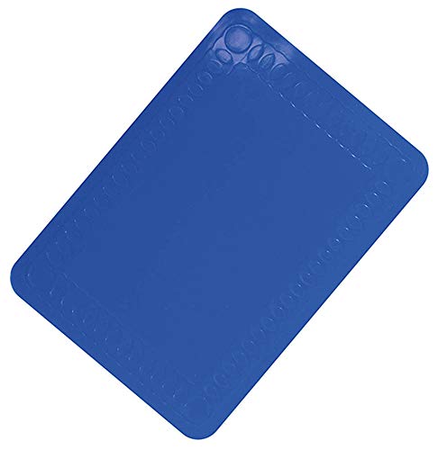 Aidapt - Vm985bb - Set De Table En Caoutchouc Siliconé Antidérapant - Bleu - Taille 25x18cm -