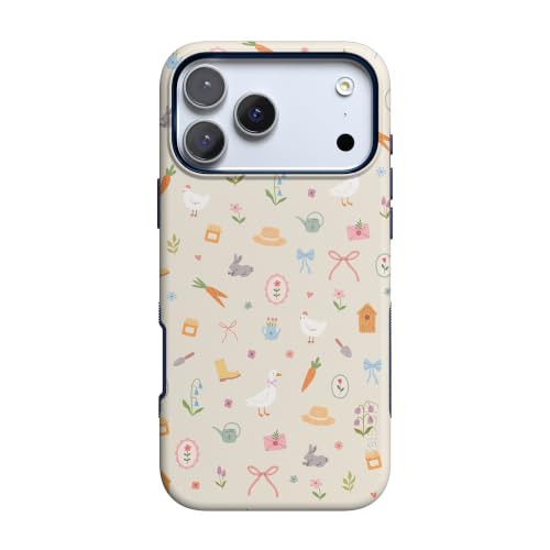 Casely iPhone 17 Pro Case | Hoppy Garden | Spring Things | Bold Protective Design | Compatible with MagSafe