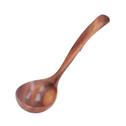 Cyrank Suppenkelle, Holzlöffel Klein Mit Langem Griff, Schöpfkelle, Suppenkelle Holz, Ladellöffel, Langer Griff, Schöpfkelle Für Suppe, Holzkelle Zum Kochen,Schöpfkelle Saucenlöffel, Servierlöffel(S)