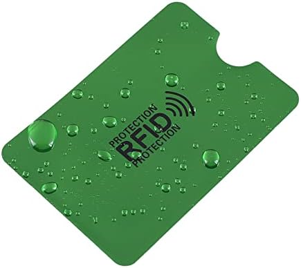 Molain Kolorowy uchwyt na karty RFID, 9 sztuk rękawów blokujących RFID, zestaw pokrowców na karty kredytowe, ochraniacz na dowód osobisty RFID dla kobiet mężczyzn