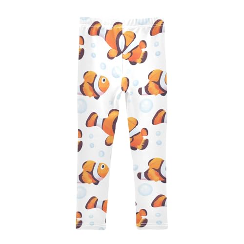 Clownfish Girls Leggings,Workout Leggings for Girls Toddler Athletic Legging Size for 3-10T2