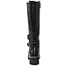 GLOBALWIN Women’s Black Knee-High Riding Boots Tall Fashion Boots with Chunky Low Heel & Side Zipper Everyday Wear Casual Boots For Women Size 8.5M