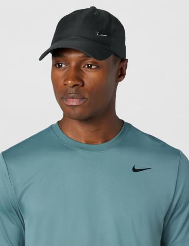 Image of Nike Unisex Adult Dri-FIT Club Unstructured Metal Swoosh Cap Hat | Mens and Womens