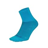 Defeet City Socks, Turquoise/Red, Large
