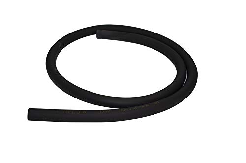 TUANBANG 9mm Thick Rubber Foam Pipe Insulation Tubing Heat and Cold Preservation Insulation 1.8m Length (1/4