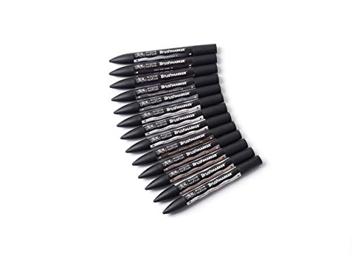 Winsor & Newton BrushMarker 12+1 Neutral Tones Set
