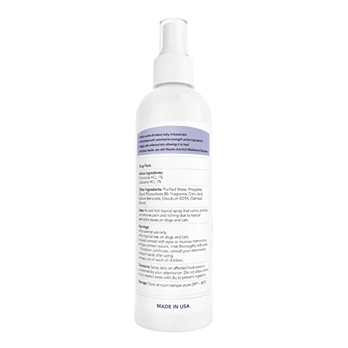 Medicated Anti-Itch Spray, Itch Relief For Dogs & Cats, Skin Care For Pets, Medicated Dog Spray, 8Oz #TOP1