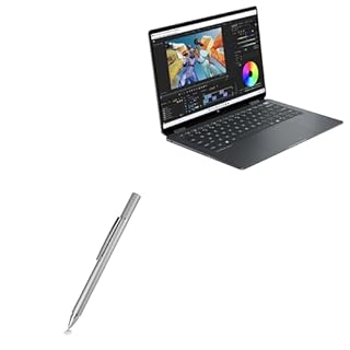 BoxWave Stylus Pen Compatible with HP OmniBook X Flip 14 - FineTouch Capacitive Stylus, Super Precise Stylus Pen - Metallic Silver