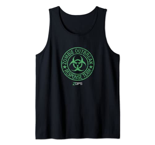 Equipo oficial de respuesta a brotes de zombies de Z OPS Camiseta sin Mangas