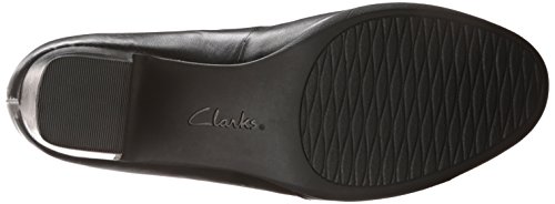 Clarks Women's Rosalyn Belle, Black Leather, 8.5 D - Wide #TOP3