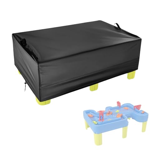 Kasla Water Table Cover for Simplay3 Big River and Roads Water Play Table, Outdoor Waterproof Covers for Activity Table for Toddlers, Protect Toys and Water Table (Only Cover, 46"L×30"W×16"H) by Kasla - Used condition - US$19.78