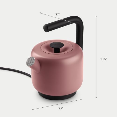 Image of Fellow Clyde Electric Kettle - Desert Rose, Amazon Exclusive, 1.5 L | Amazon Exclusive color of Clyde Electric Kettle with 1.5 L capacity, fast boiling, and a drip-free pour for everyday use.