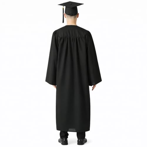 Image of Raj Costume Convocation Dress Graduation Gown and Cap Set for Kids & Adults Convocation Dress Academic Degree Ceremony Robe for School College Graduation Day Matte Polyester Pleated Convocation Gown