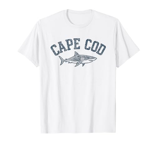 Cape Cod Shark Vintage Distressed T-Shirt