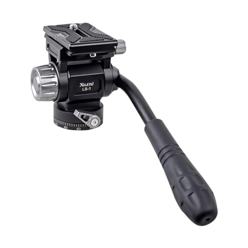 Tête de trépied inclinable et panoramique HUIOP LS-1 avec support rotule fluide de 6 kg