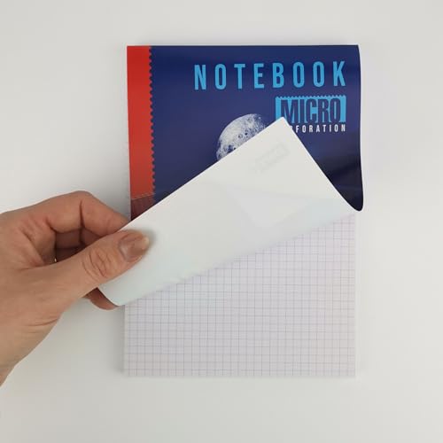 D.RECT 110100 Briefblock mit Mikroperforation | karierter Schreibblock | 70 g/m² | A5 | 100 Blatt
