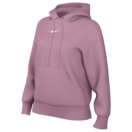 Nike Phnx FLC STD Po Sweatshirt à Capuche, Elemental Pink/Sail, XL Femme