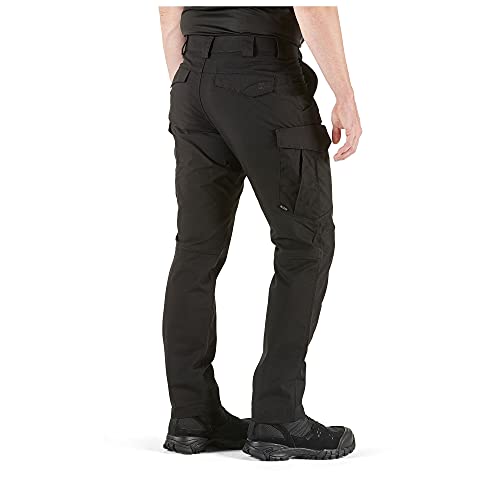 5.11 Tactical Men's Icon Cargo Pant, Flax-Tac Stretch, Guessted, Teflon Finish, Style 74521, Black, 36X32 #TOP1