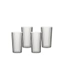BO CAMP BC verre de agua Nomad RPET gris 4p pour camping et plein air, avec format léger, camping facile au quotidien