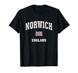 Norwich England Vintage Athletic Sports Design T-Shirt