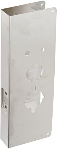 Don-Jo 27-CW 22 Gauge Stainless Steel Wrap-Around Plate, Satin Stainless Steel Finish, 5" Width x 15" Height, for Alarm Lock and Trilogy Lock image 2
