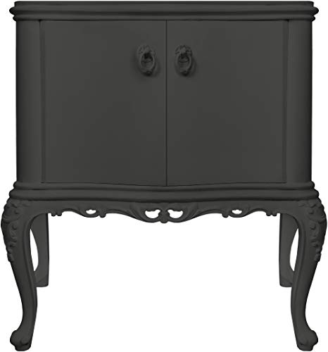 bianco Shabby® Grigio Antracite (Anthrazitgrau) - (500 ml) Chalk Paint Kreidefarbe auf Wasserbasis für alle Oberflächen – geruchsneutral, einfach zu verarbeiten, extra matt