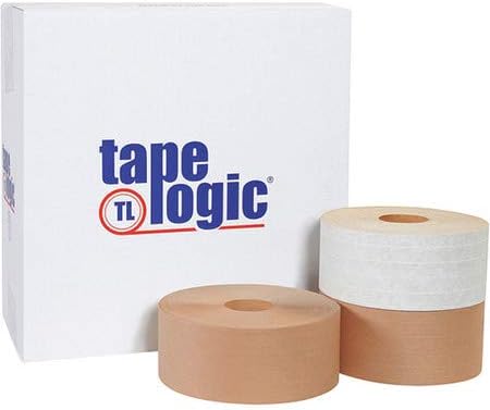 Cinta activada por agua reforzada Kraft #7700 de 3" x 450'