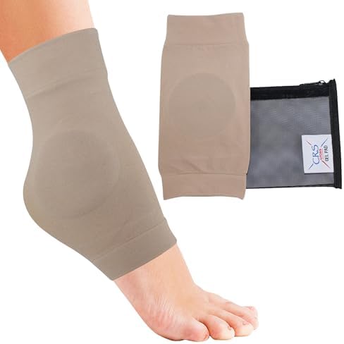 CRS Cross Ankle Malleolar Gel Sleeves for Skating, Hockey. Pair, One Size