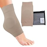 CRS Cross Ankle Malleolar Gel Sleeves - Padded Skate Sock with Ankle Bone Pads for Figure Skating, Hockey, Inline, Roller, Ski, Hiking or Riding Boots. Ankle Protector & Cushion (One Size fits Most)