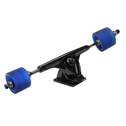 Yocaher Longboard Skateboard Trucks Wheels Combo Set 71Mm Wheels + 7"/180Mm Heavy Duty Aluminum Black Trucks, Bearing, Riser Pad, And Skateboard Longboard Cruiser Hardware #TOP1