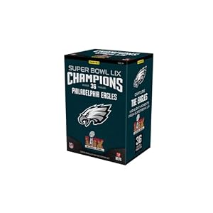 Panini Super Bowl LIX Champions Philadelphia Eagles Trading Cards Set, 36 Cards, Limited Edition, NFL Licensed