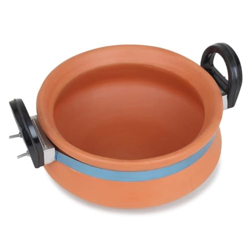 Mitti Handi artisanal en argile marron d'exception avec couvercle