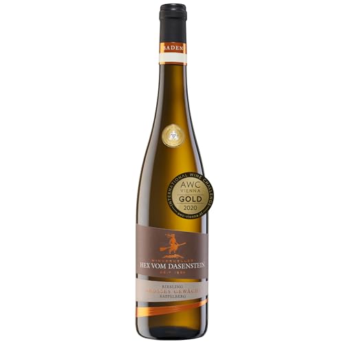 Hex vom Dasenstein Riesling trocken, Großes Gewächs vom Gewann Kappelberg - GOLD AWC Vienna - hochwertiger Weißwein trocken, limitierte Flaschenzahl, Qualitätswein aus Baden (1 x 0,75l)
