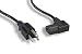 Cablelera 3' North American Power Cord, NEMA 5-15P and IEC-60320-C13 Right Angle, Black (ZADA15PC-03)