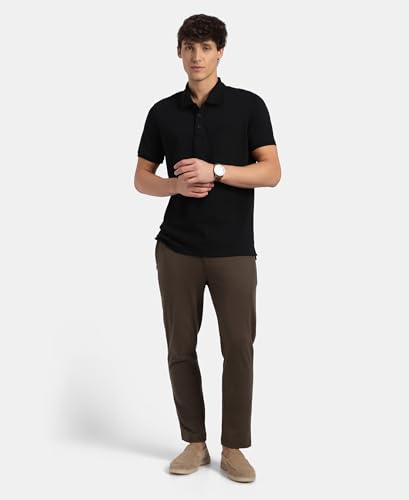 Image of Jockey IM06 Men Super Combed Cotton Rich Elastane Stretch Slim Fit All Day Pants with Pockets