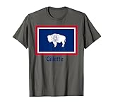 Non disponible en magasin Gillette Wyoming Drapeau USA Souvenir T-Shirt