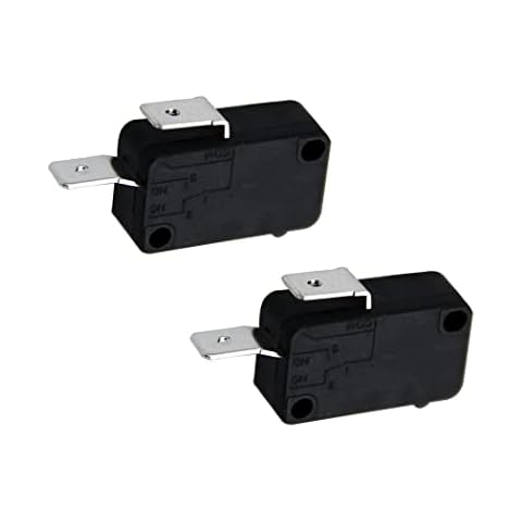 2 Packs 5304509460 Microwave Door Switch 16A 125V/250V Door Interlock, Compatible with Samsung LG GE Microwave Oven PS12071303 5304464099 AP6230615,Terminal Width 1/4’’ (Normally Open) Cover